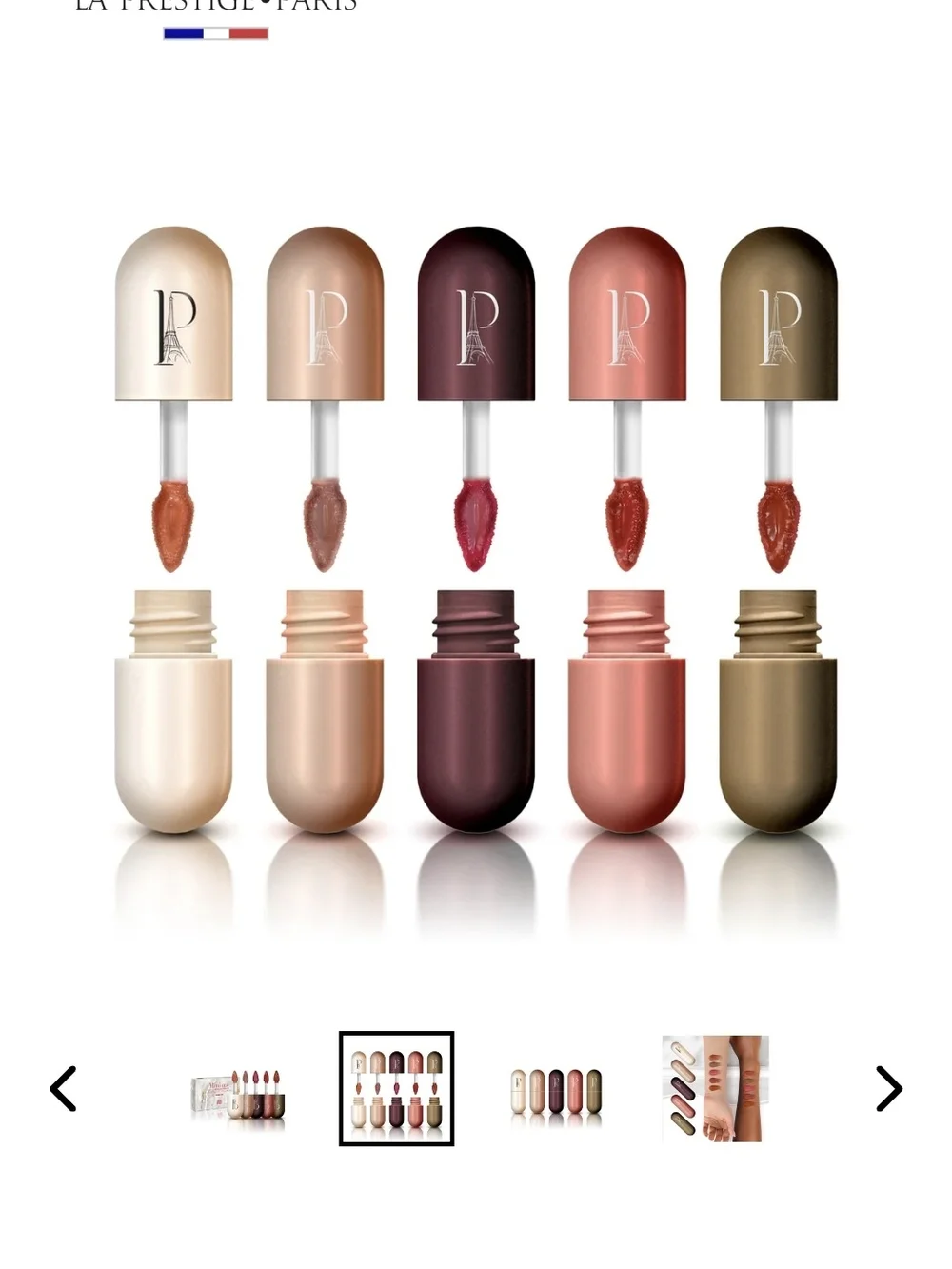 Mini-me Prestige Shiny Lip Gloss Set - Pink & Rose Gold Accents